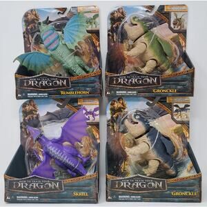 How to Train Your Dragon Figures NEW Gronckle, Rumblehorn & Skrill Lot of 4